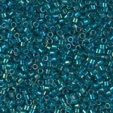 Miyuki delica Beads 11/0 - Emerald lined aqua ab DB-1764